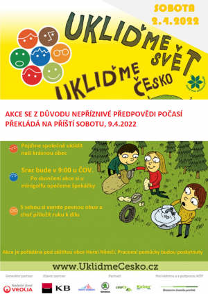 Ukliďme Česko- odložení akce 1